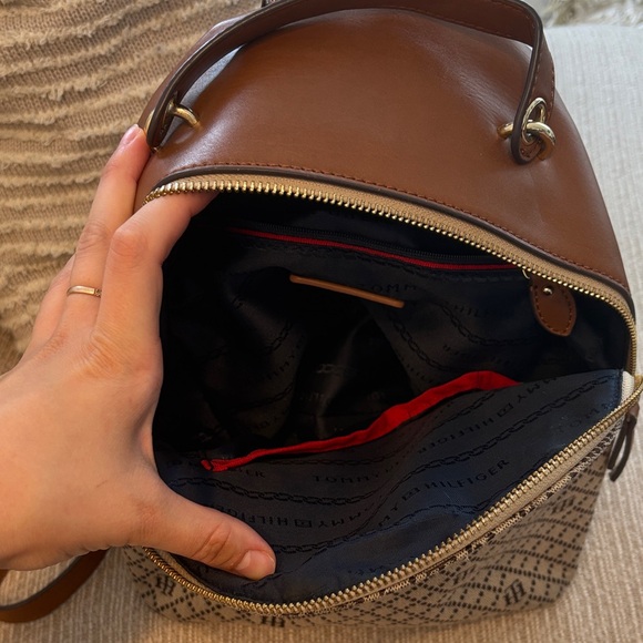 Tommy Hilfiger Brown Patterned Backpack - Picture 4 of 5